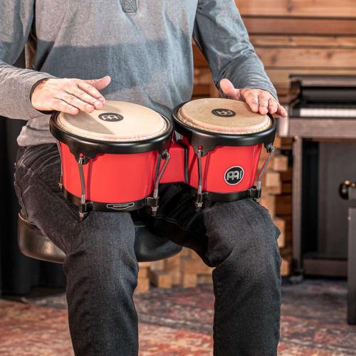 MEINL Percussion Bongo Journey Series Buffalo Head Red HB50R