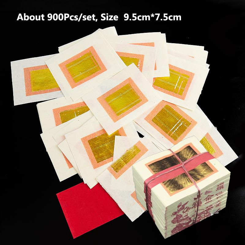 900Pcs Gold Ingot To Burn Paper Chinese Joss Paper Sacrifice Articles Memorial