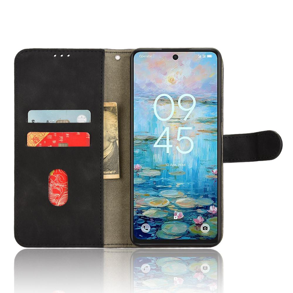 

For TCL 60 XE Leather Case Skin Feel Anti Drop Wallet Flip Phone Cover Rose