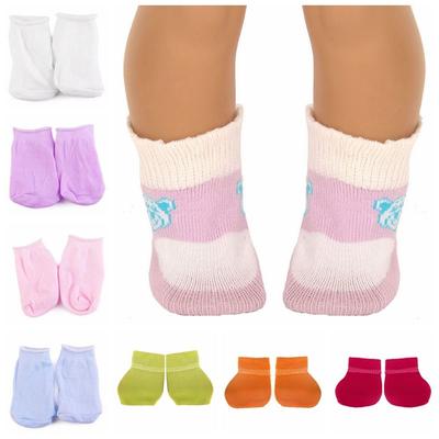 Fit 18 Inch/43cm Miniature Sports Stocking Multicolor Doll Clothes Gift Doll Socks