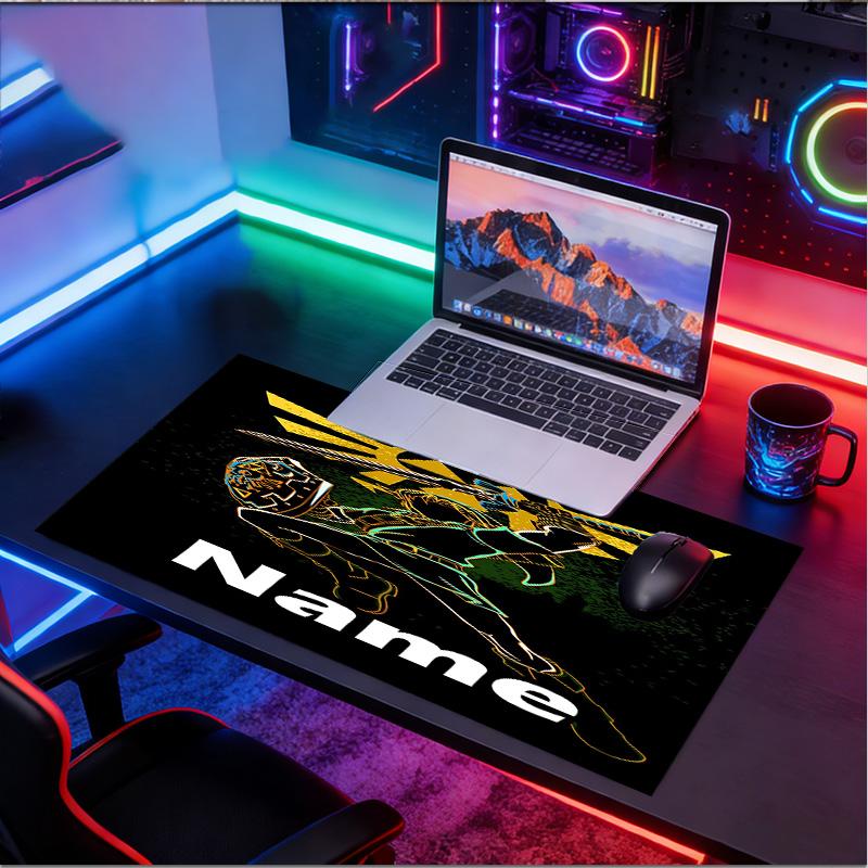 Custom Name Personalized The Legend of Zelda Pattern Mousepad, Laptop PC Desk Mat, Decorative Desk Mat for Home Keyboard Pad Gift