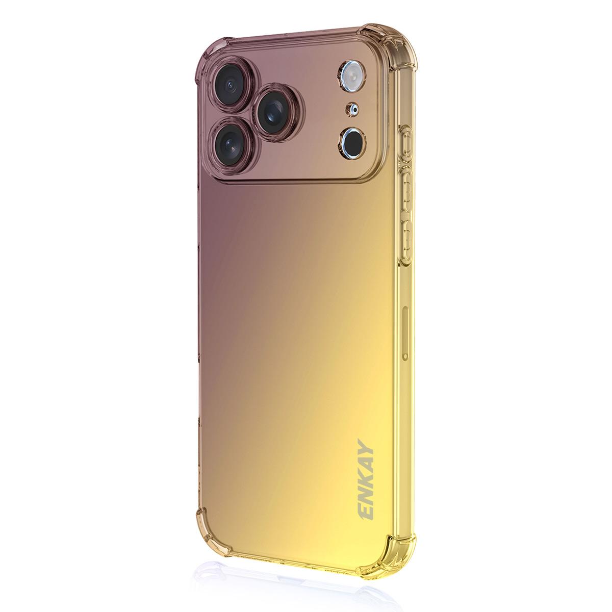 Для iPhone 17 Pro Max ТПУ чехол ENKAY Утолщенный Четырехугольный Противоударный Задняя Крышка для Телефона C