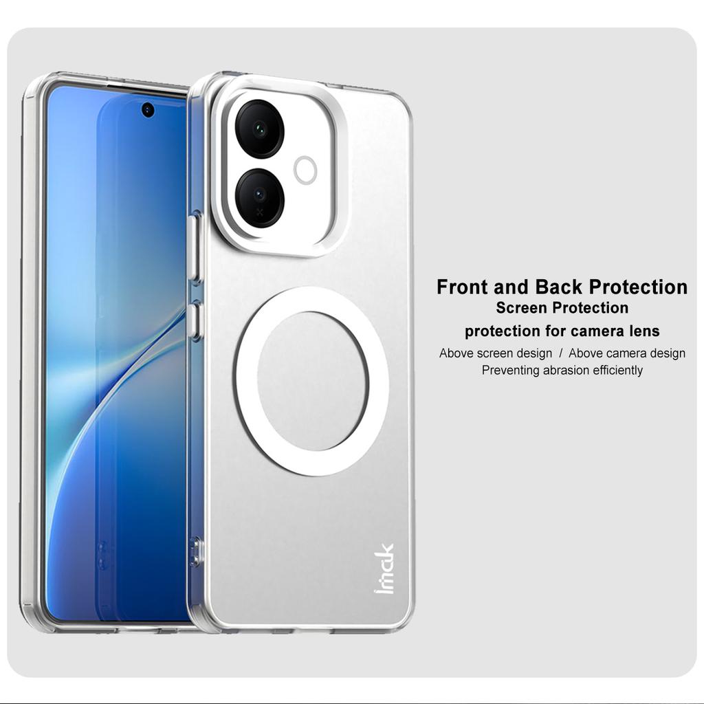 Etui na telefon Vivo V60 Lite 4G 5G IMAK Czekoladowe Etui Magnetyczne