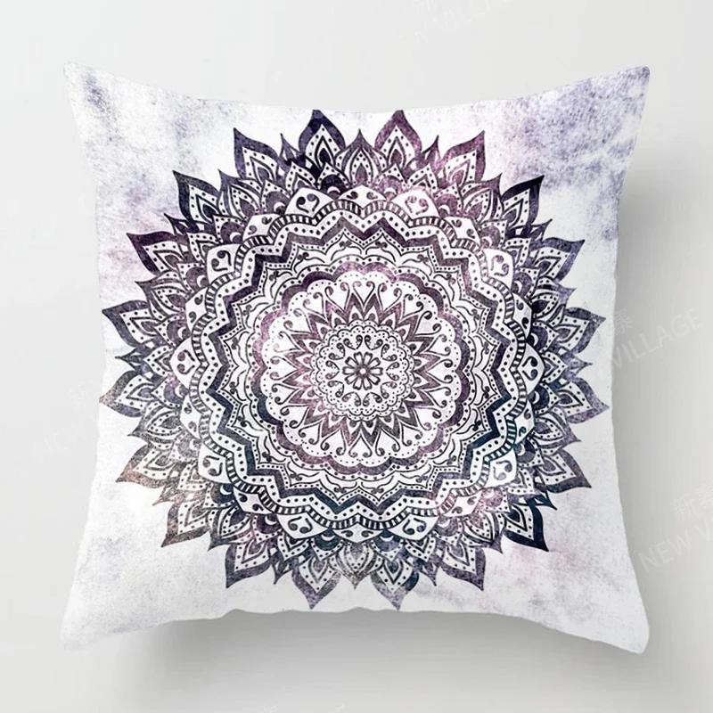 Fall Home Decor Autumn Living Room Throw Pillow Cover Sofa Boho Cushion Cover Mandala 45x45cm 45*45 50x50 60x60cm 40*40 40x40cm