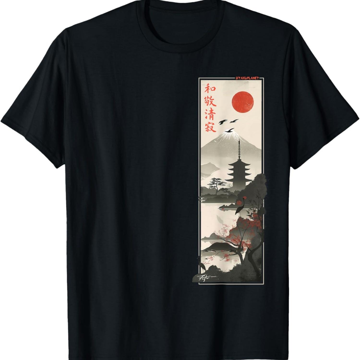 Japanese Harmony, respect purity in Japanese Retro 80 s 90 s T-Shirt S