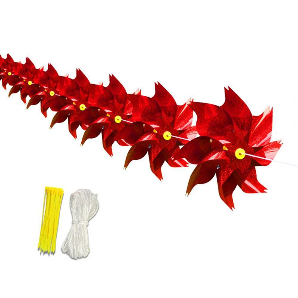 Anti Birds Reflective Windmill 10M Rope Bird Repeller Bird Repellent Windmill for Outdoor