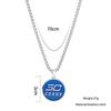 Trendy Titanium Steel Men's Dog Tag Necklace - Hip-Hop Style Pendant Chain