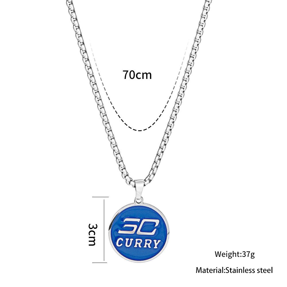 Trendy Titanium Steel Men's Dog Tag Necklace - Hip-Hop Style Pendant Chain