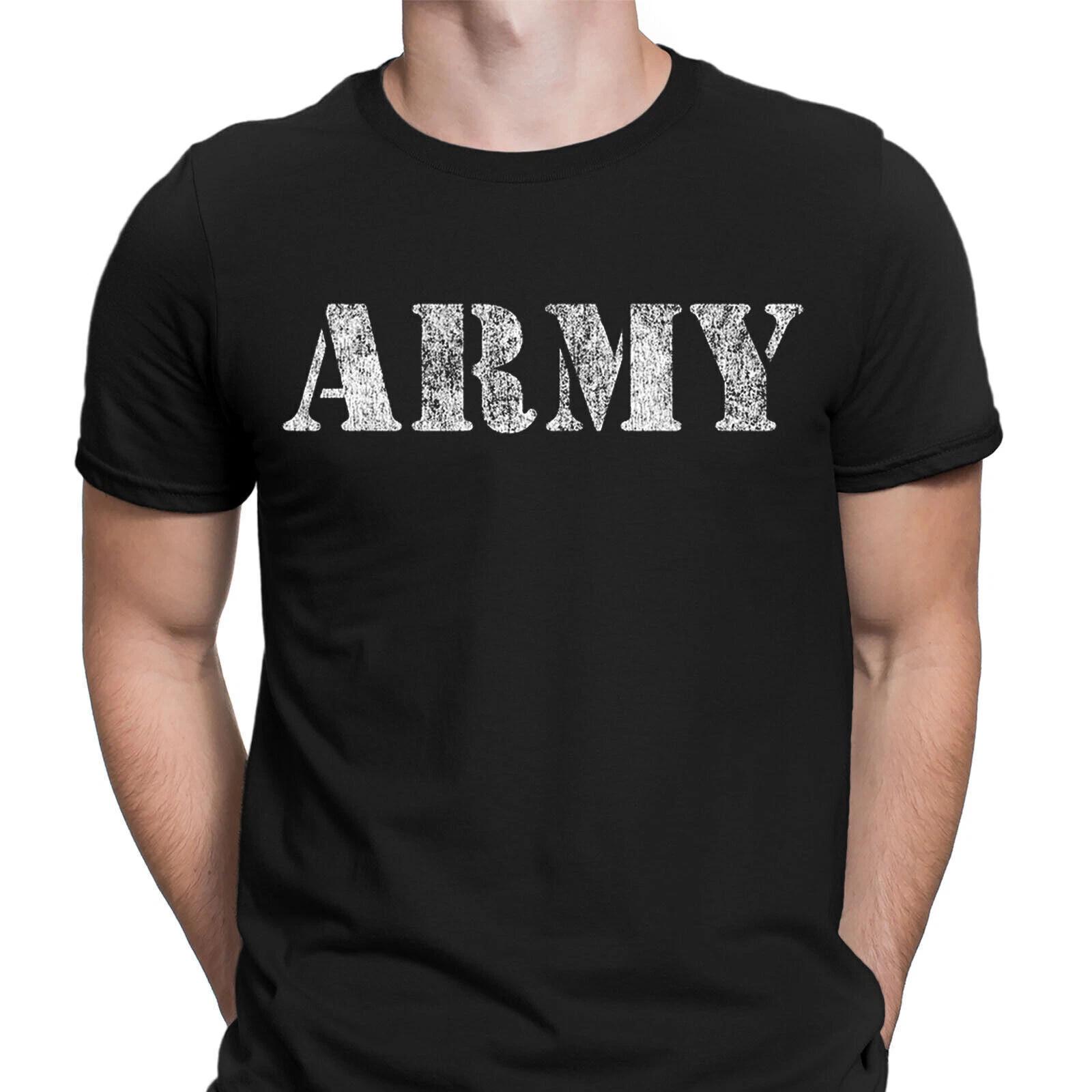 

Army Armed Military Forces Retro Vintage Mens T-Shirts Tee Top #DNE 3XL