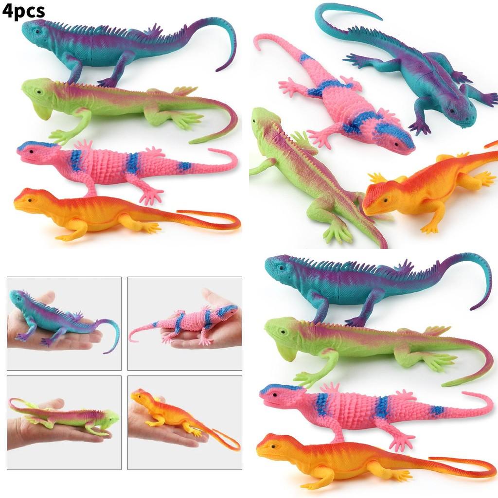 Lucertole della Foresta Camaleonte Rettile Modello Silicone Morbido Per Bambini E Collezionisti