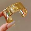 Minimalist Double-Layer Hollow Armlet: European & American Style, Exaggerated & Fashionable High-End Bracelet