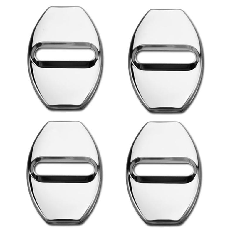 4pcs Car Styling Door Lock Cover for Skoda Octavia Fabia Yeti Citigo Rapid A7 2013 2014 2015 2016 2017 2018 Auto Accessories