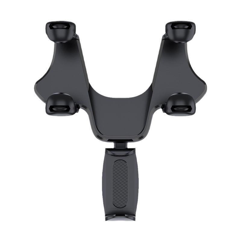 Adjustable Multi-Angle Rearview Mirror Phone Holder for Stable Navigation
