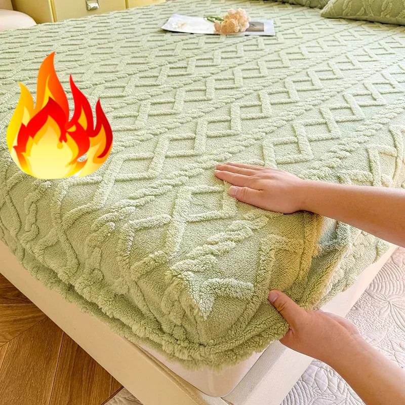 

1 шт. Фланелевая флисовая простыня для зимы, теплая, для дивана-кровати, двуспальная, из кораллового флиса, пушистая, на резинке, для двуспальных кроватей, простыни 90x200cm 1pc