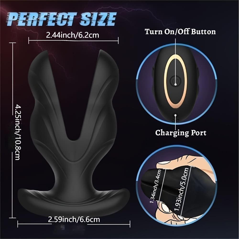 1pc Prostate Massager Clitoris G Spot Stimulator Remote Control Waterproof Adult Sex Toys For Men Women Or Couples Erotic Electric Shock Anal Plug Vib