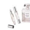 Dual-Use Perfume Sample Bottle: Double-Headed Rollerball & Fine Mist Spray Glass Dispenser