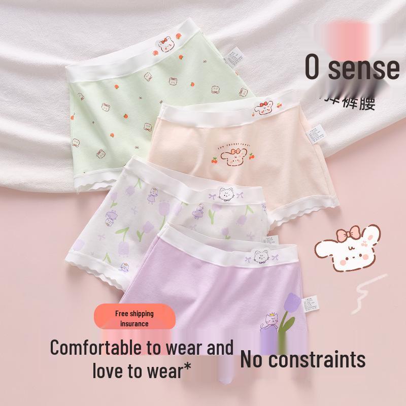 Reine Baumwoll-Boxershorts für Mädchen - Kein Hochrutschen, Ideal für Kinder und Teenager