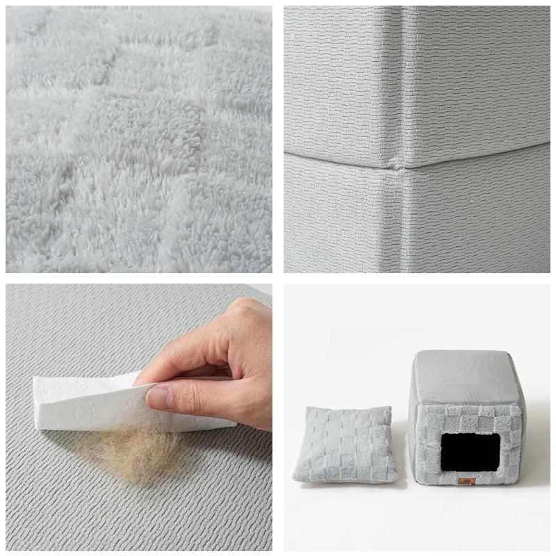 Winter Pet Bed Soft Warm Cotton House for Dogs And Cats Comfortable House thickened indoor safety cat nest