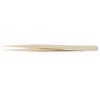 Multifunctional Nail Art Tweezers Steel Golden Straight Tweezers for Eyelashes Manicure