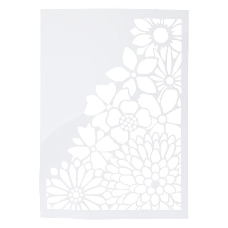 

Exquisite Floral Embossing Template Mold DIY Plastic Scrapbooking Photo Album Card Paper DIY Craft Decoration 5x7 inches 1