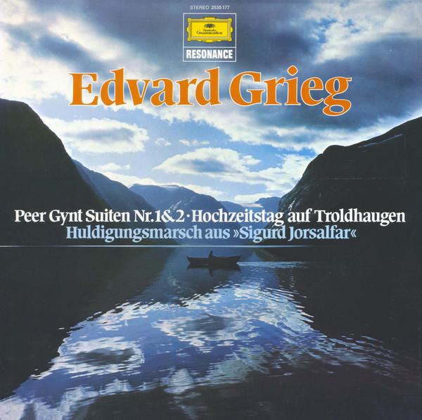 

LP Record EDVARD GRIEG - Peer Gynt Suites Nos. 1 & 2  Weddi 2535177 Deutsche Grammo 1976 Germany Classical Used