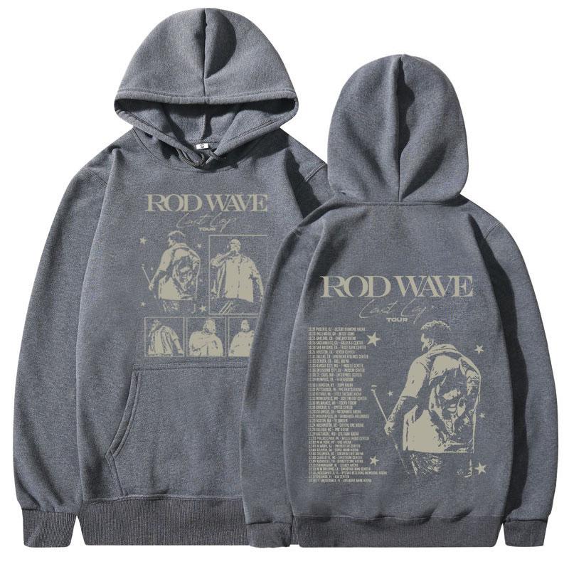 Rod Wave Last Lap 2024 Tour Concert Hoodies Men's Women Clothing Hip Hop Fashion Hooded Oversized Sweatshirt Pullover Streetwear