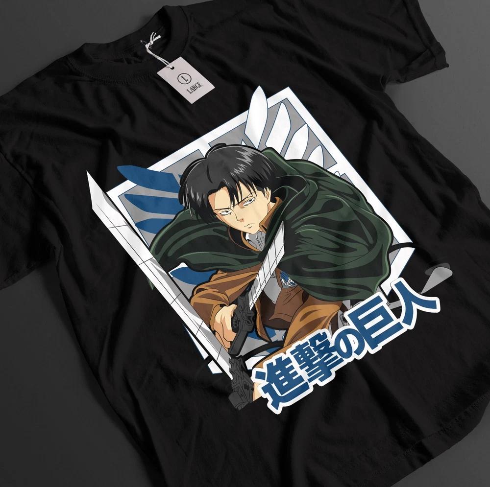 Attack On Titan Shirt Levi AckerUnisex Tshirt AOT TShirt Anime Unisex Graphic Tee S