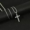 Personality Punk Multiple Crosses Pendant Necklace for Men Women Stainless Steel Fashion Hip-hop Street Party Daily Wear Jewelry