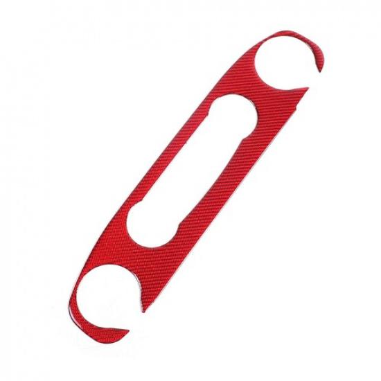 Red Carbon Interior AC Trim Sticker For Nissan Frontier D41 Extended Cab 2024+