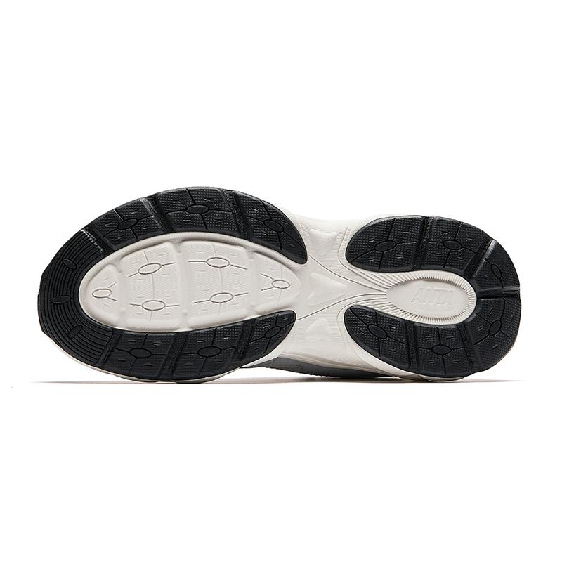 Anta Chenyu Non-Slip Lightweight Increased Height Low-Top Casual Shoes Women Sneaker White Gray Dust-Blue 922548802-3