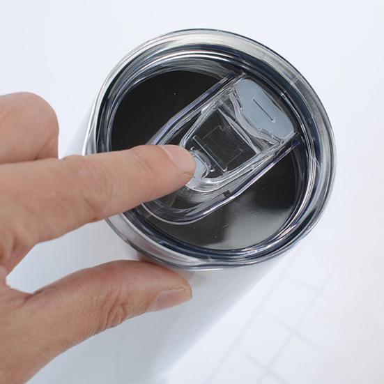 1 Set 20oz Thermal Cup Leak-proof Sublimation Tumbler Stainless Steel Insulated Cup with Straw for Travel Home