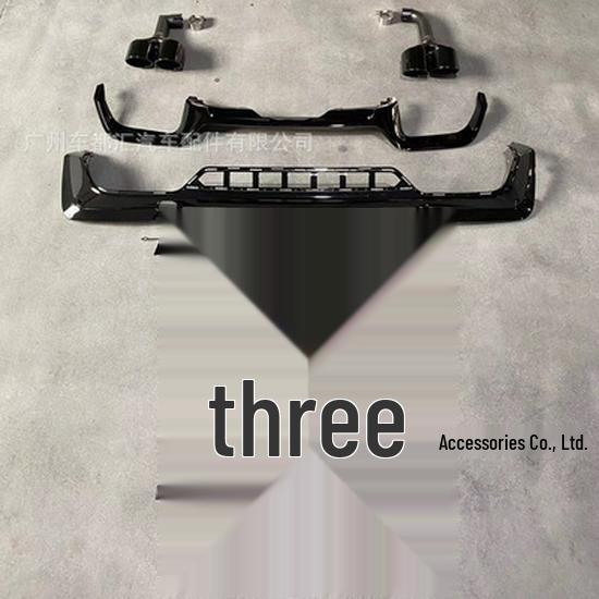 

Compatible with 18-20 X3/X3M: New X3 Rear Spoiler with Quad Exhaust Tailpipe X3 to X3M Rear Lip & Tailpipe