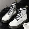 Foot Power White Martin Boots Women's New Versatile Eight-hole Boots Retro Short Boots