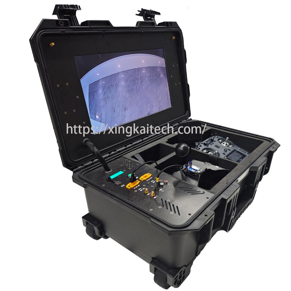 FPV Control Box Dual Control Box Drone Long-distance Data Transmission VR Glasses VR Remote Control FPV Remote Control Parts