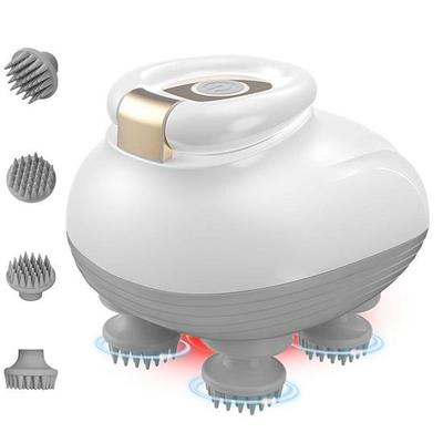 Scalp Massager, Electric Head  for Scalp, 3 Speed Modes, Red Light Therapy for Hair Growth, Handheld Portable Body Head Scratcher Massage Machine