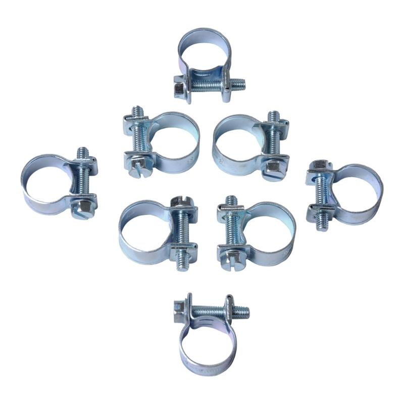30Pieces Multiple Size Pipe Clamp Set for Liquid Transfer Systems 9/16Inch 5/8Inch Stainlesses Steel Hose Fasteners