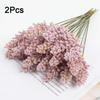2PC Bundles Decorative Grain Ears Rustic Foam Real Touch Wheat Stalks Faux Home Decor Simulation Artificial Wedding 32cm