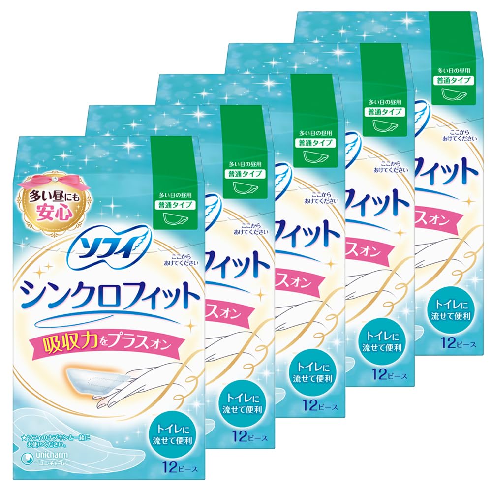 Sofy Synchro Fit X [Bulk Purchase] 12-Piece 5-Pack (unicharm Sofy)