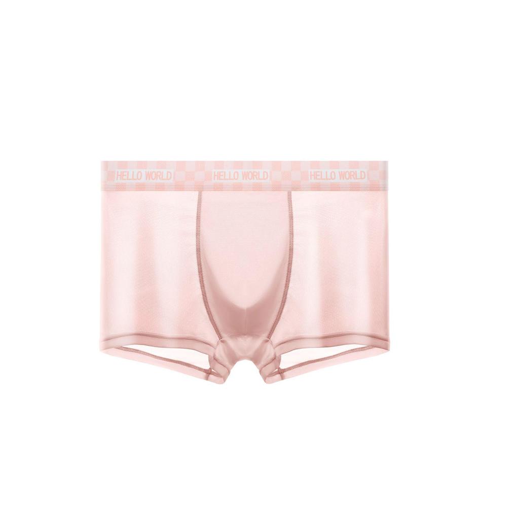 Men's 5A Antibacterial Ice Silk Boxer Briefs - Quick-Dry, Breathable, Lightweight, Large Size