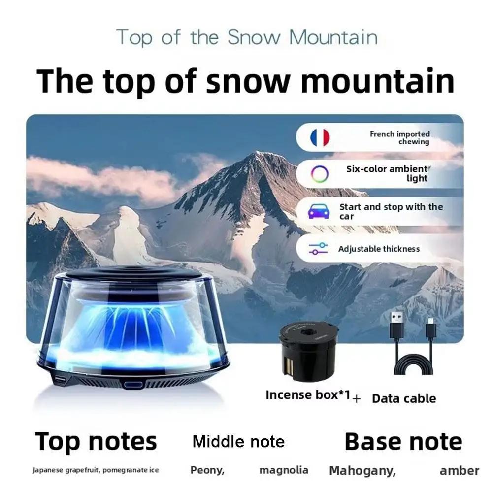 Smart Car Fragrance Diffuser Auto Air Freshener Cloud Mist With Air Exquisite Type-C Rechargeable Diffuser Decorative Light I4X3