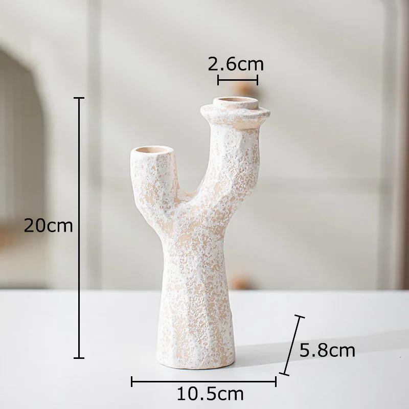Tree Branches Shaped Vase Desk Decoration Artificial Flower Decorative Flower Arrangement Ceramic Vases Room Aesthetic Decor