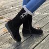 Women's Plus Size Mid-Calf Snow Boots, Thickened & Fleece-Lined, Warm Cotton, Autumn/Winter 2025 Collection