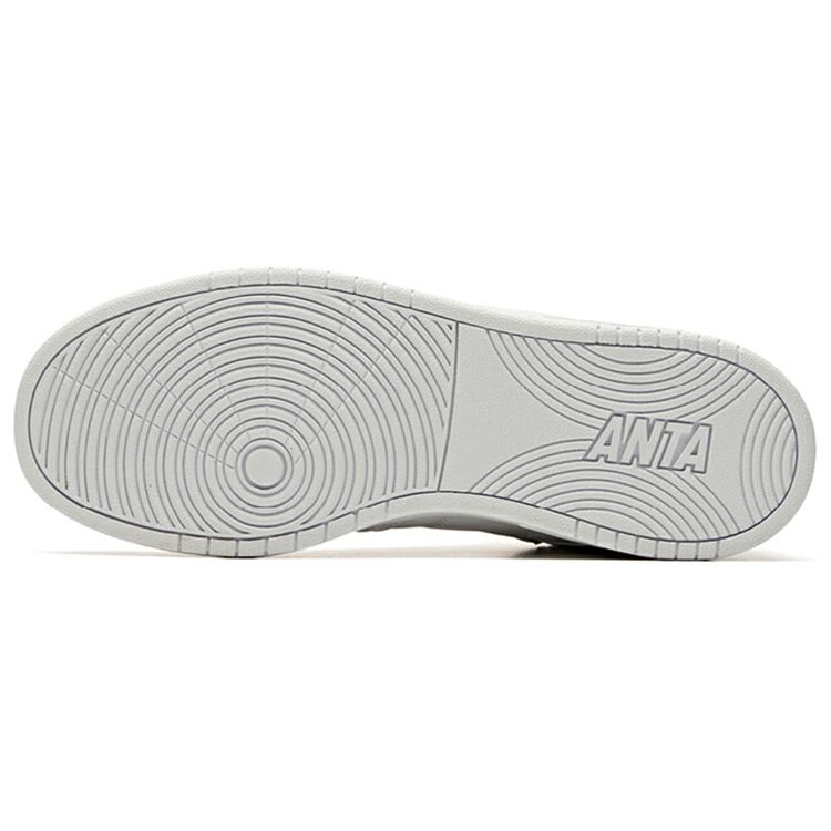 Anta Lifestyle Series Non-Slip Wear-Resistant High-Top Skate Shoes Men Sneakers White 91948088-5