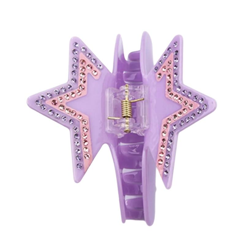 Elegant Rhinestones Star Hair Claw Clip NonSlip Hair Grip For Women and Girl Everyday Styling And Special Occasion