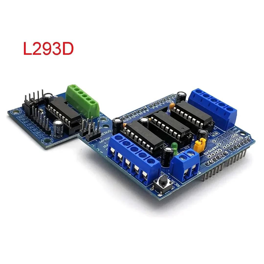 

L293D Плата драйвера двигуна подвійна для Arduino Duemilanove Плата розширення драйвера двигуна Плата керування двигуном Міні L293D Mini L293D