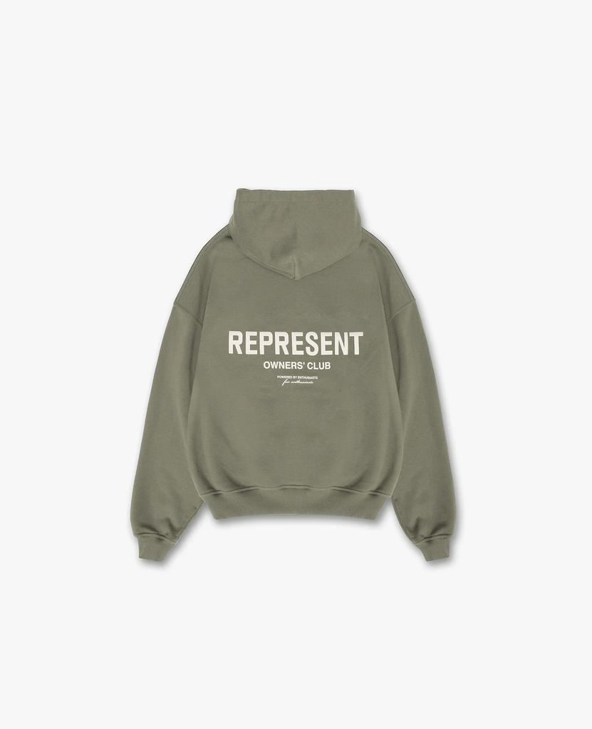REPRESENT Minimalist Slogan Logo Printed Hooded Sweater High Street Niche Cotton 420g Terry