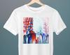 Hindu Motif, Graduated Red, Frantisek Kupka, Unisex T-Shirt, Art T-Shirt, Orphism, Gift for Her, Gift for Him, Art Lover Gift