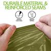 2 Person Emergency Shelter Survival Tent Kit Mylar Tube Tent Sleeping Bag Waterproof Outdoor SOS Thermal Blanket Reusable