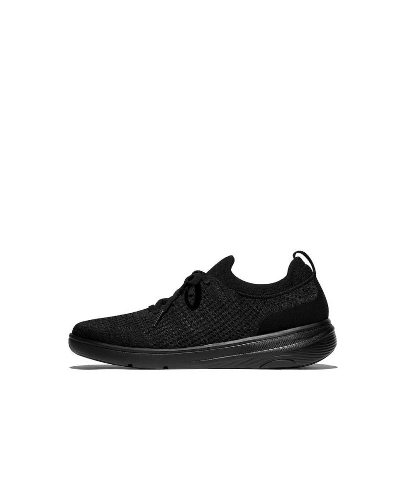 Fitflop [Super-Q] Women'S Knit Slip-On Sneakers - All Black (Ft59K2N224)