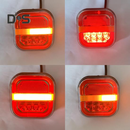 2Pcs LED Trailer Rear Lights Kit Super Bright High Lumens Universal Simple Installation Brake Lights Trailer Truck Taillight